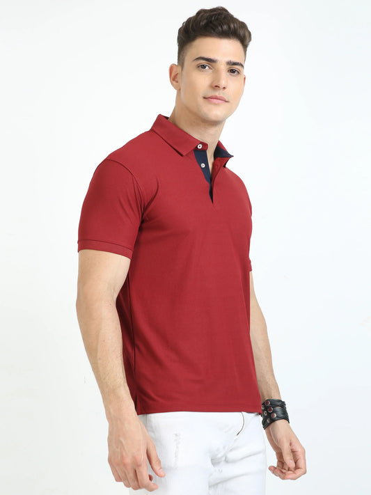 Classique Polo T-Shirt - French Wine Red