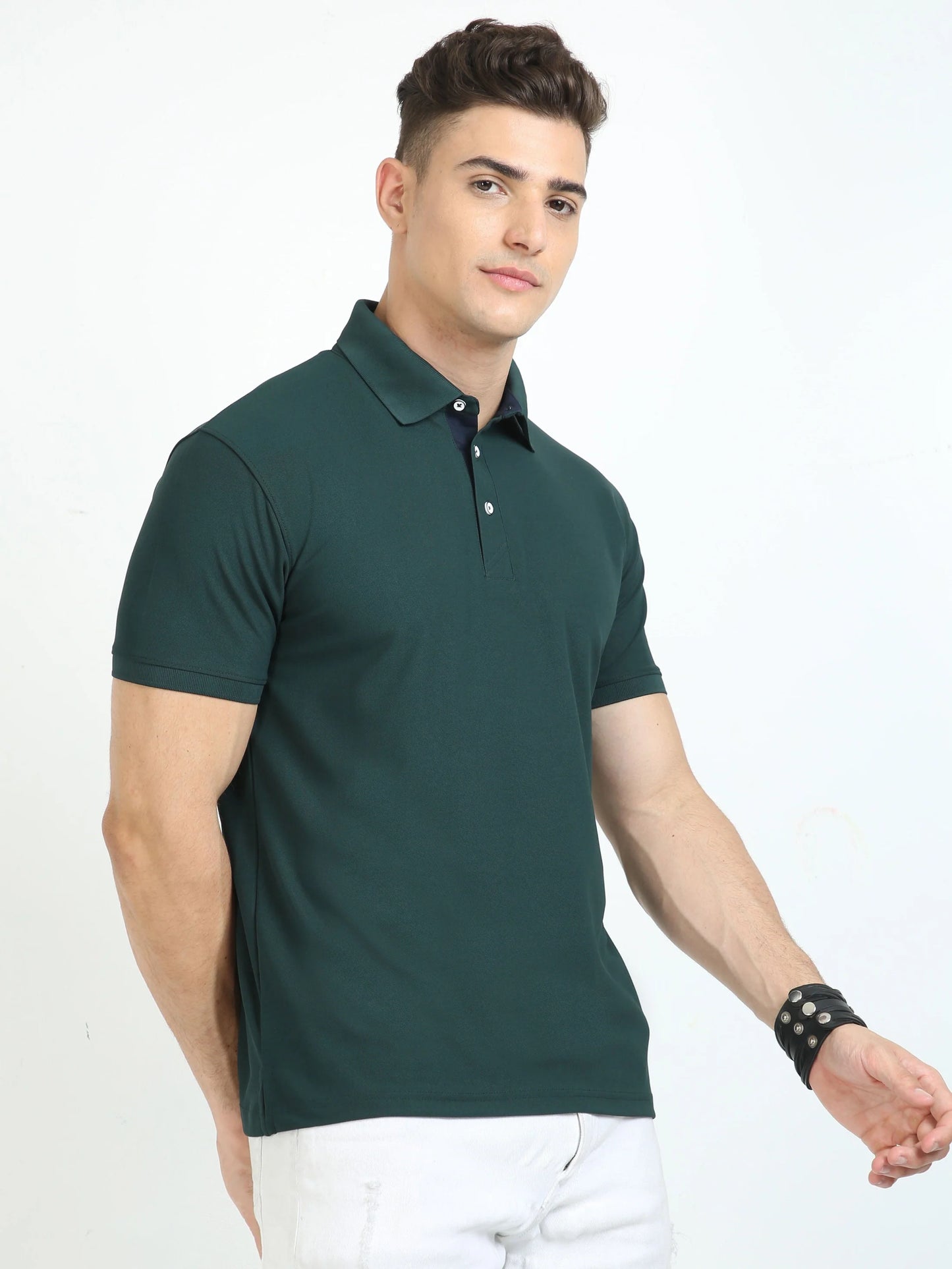 Classique Polo T-Shirt - Pine Green