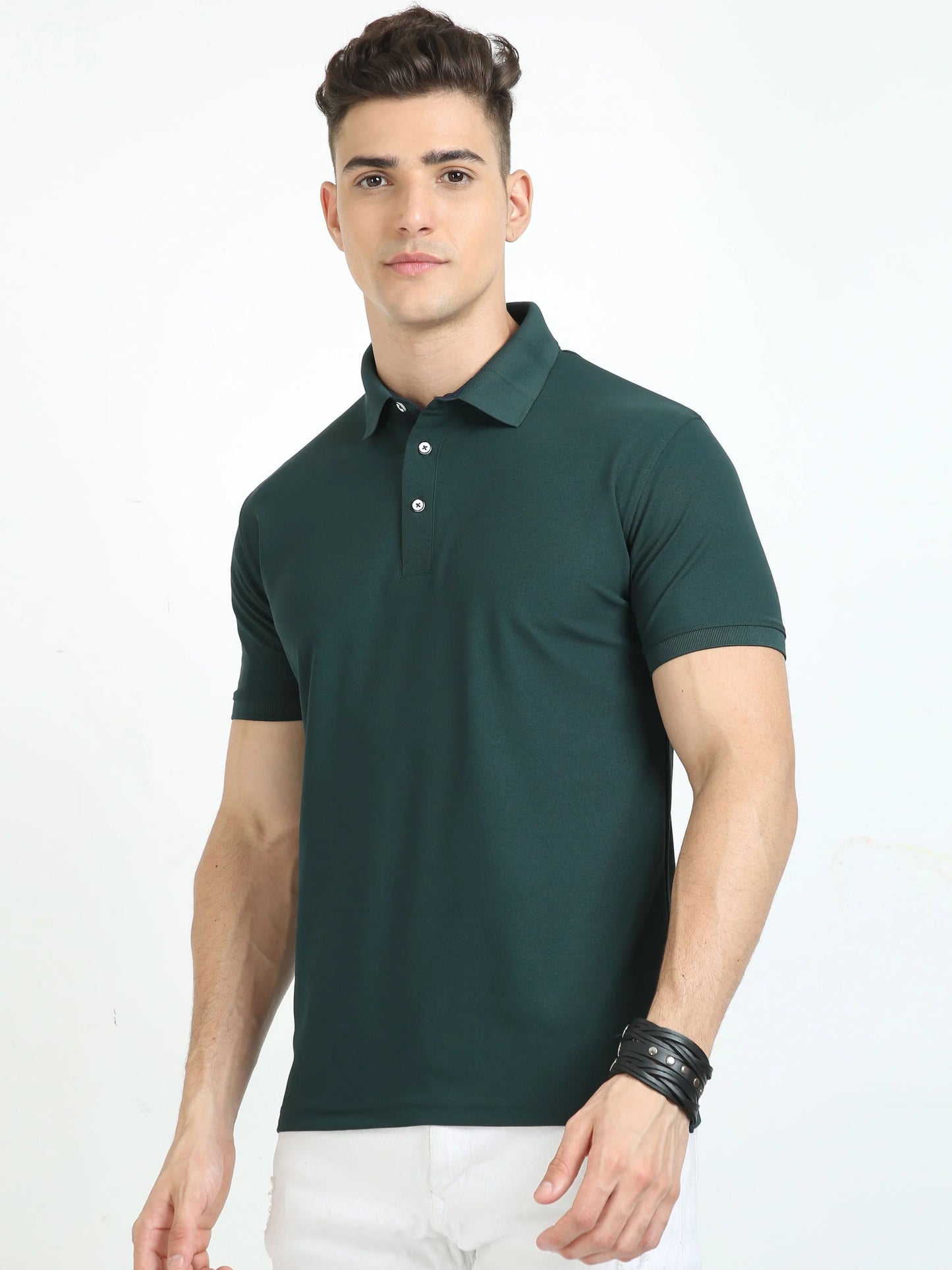 Classique Polo T-Shirt - Pine Green