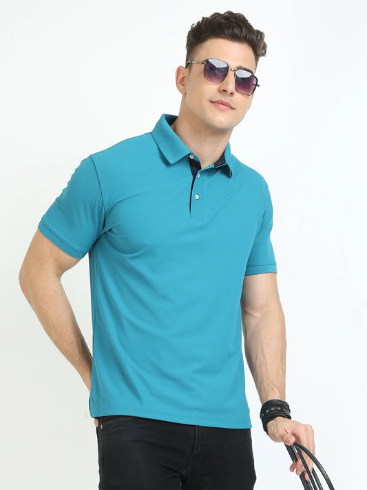 Classique Polo T-Shirt - Harbour Blue
