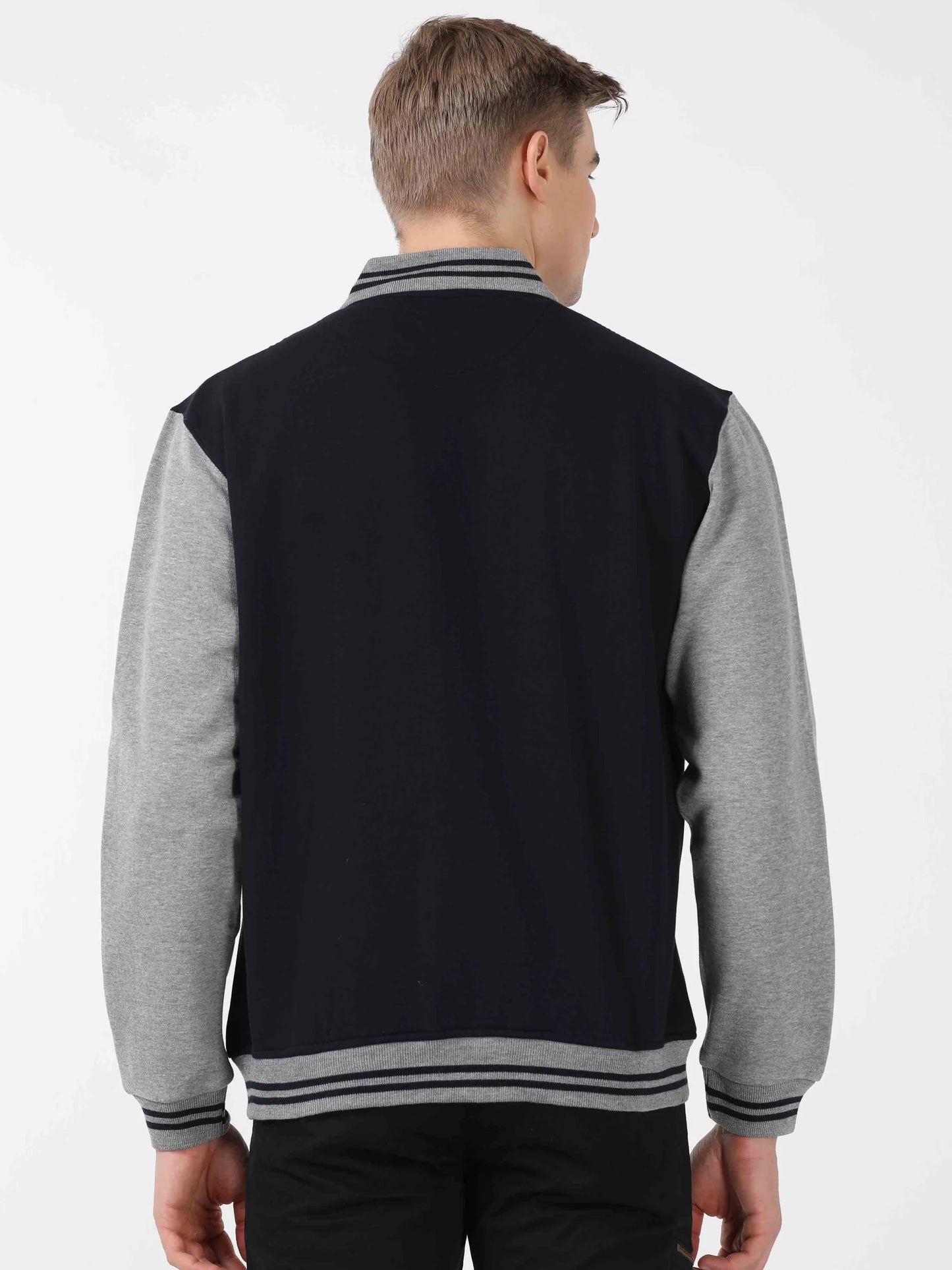 Premium Varsity Jacket - Navy Blue