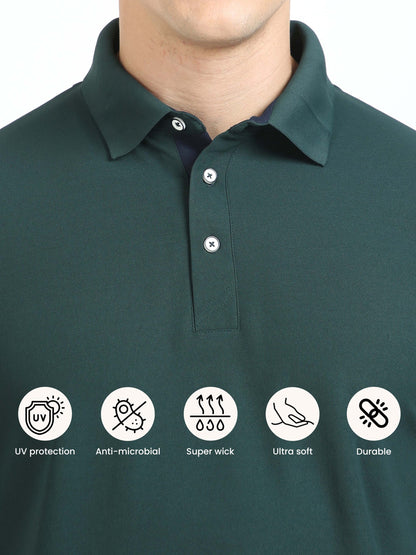 Classique Polo T-Shirt - Pine Green