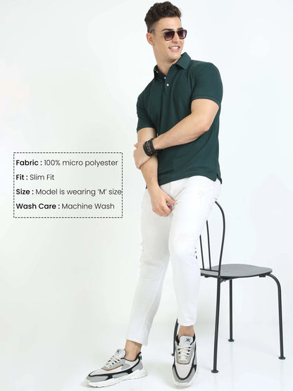 Classique Polo T-Shirt - Pine Green