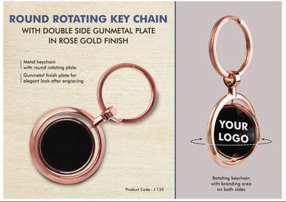 Rotating Metallic Key Chains